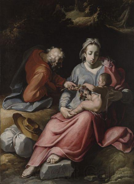 CORNELIS VAN HAARLEM Holy Family France oil painting art